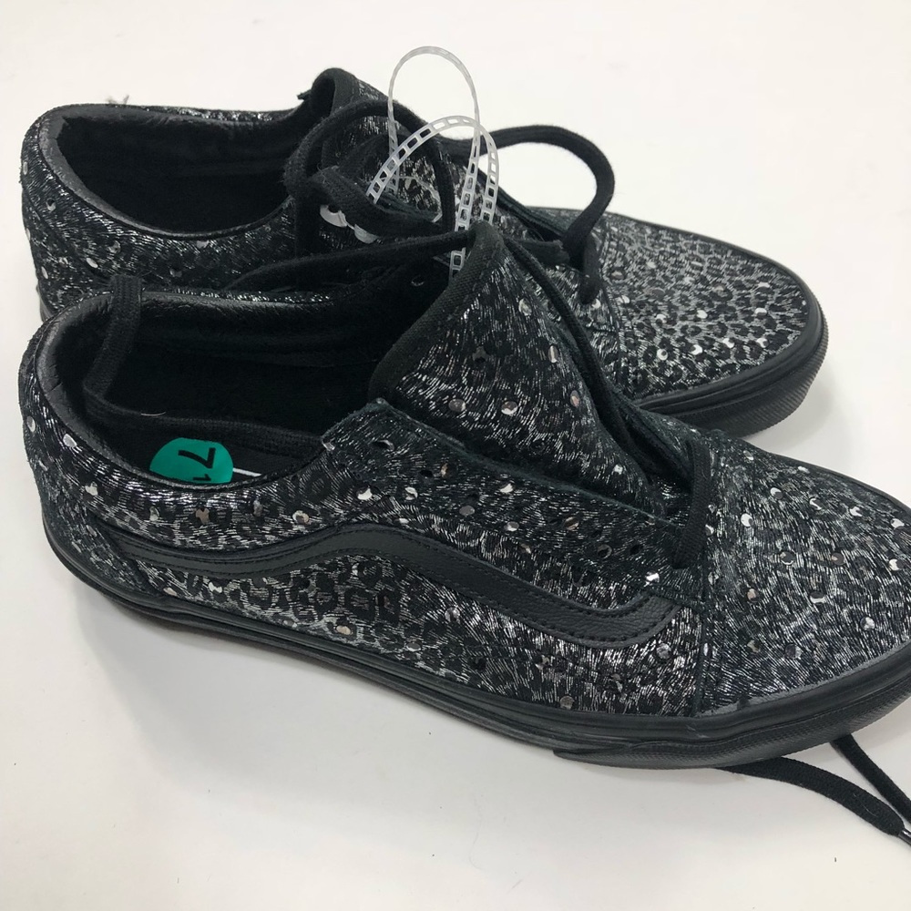 Vans Sparkle Leopard Sneakers Size 9